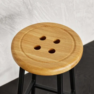 Стул барный BUTTON-78натуральный/черный_6