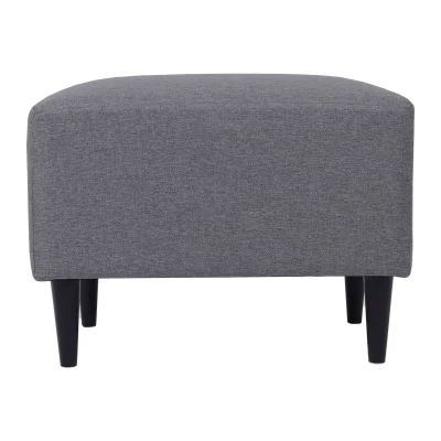 Пуф Тайвас Prince ash, серый (черные опоры)_2