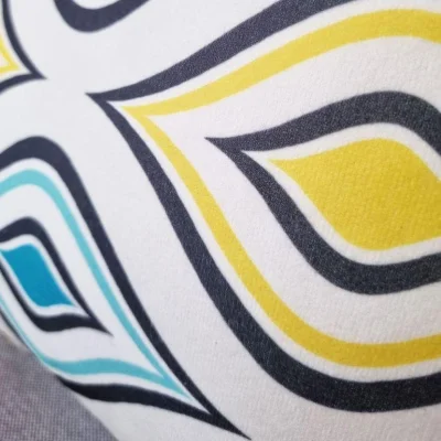 Подушка декоративная МАТЕХ FANTASY РЕТРО 2, р-р 33*33*10. Цвет голубой/желтый, арт. 31-420_7