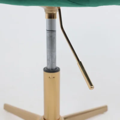 Стул DUBAI, поворотный, (зеленый велюр/золото)_15