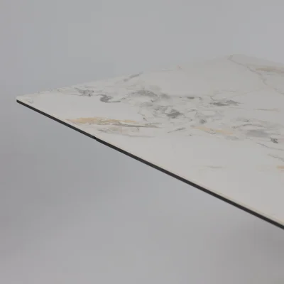 Стол AV 2119, МДФ+керамика, раздвижной 1200 (1800)*800 натуральный, глянцевый GOLD JADE/черный_14