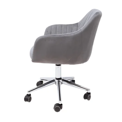 Кресло SARK, поворотное, серый велюр HCJ-40/хром_11