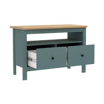 Гостиная Сага, ясень + темно-бирюзовый. Комплект №4_9