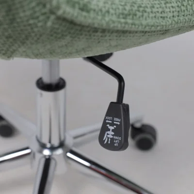 Кресло LOLA, зеленая рогожка GY91-14/хром_17