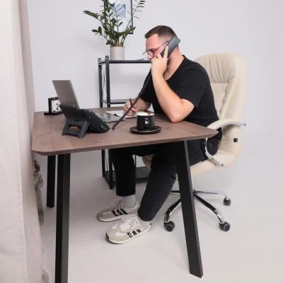 Кресло рабочее, поворотное RICHARD, кремовый_20