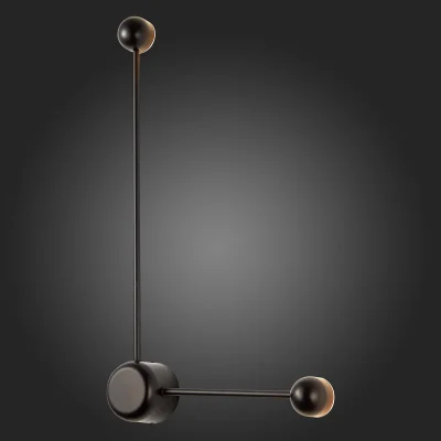 Светильник настенный ST-Luce Черный/Черный LED 2*4W 4000K Настенные светильники_2