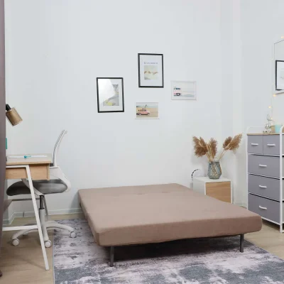 Диван ЭЛЛИ 140, бежевый Велютто люкс 22 / бук_19