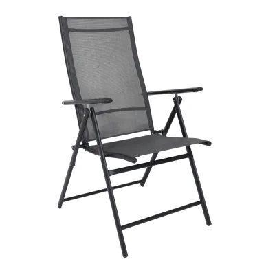 Кресло садовое CATANIA, серый/черный фотография