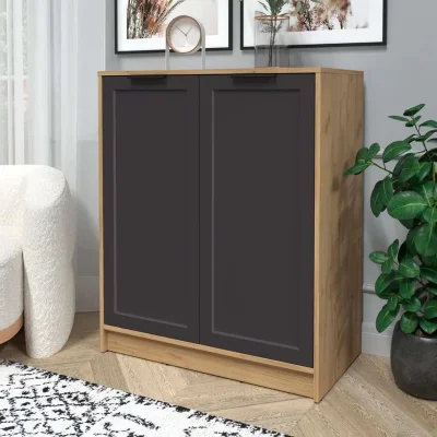 Тумба КОНЦЕПТ Тренд КТ-Т84, к.Дуб золотой/ф.Пепел  (В1020хШ836хГ451мм)_3