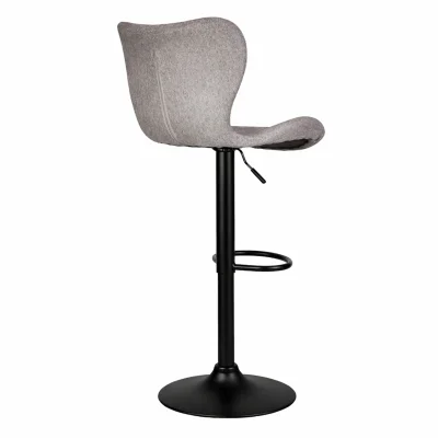 Стул барный LORA, светло-серая ткань/черный_5