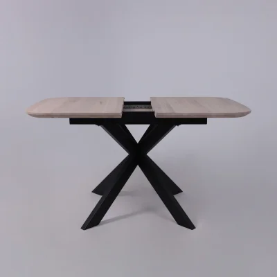 Стол ВЕЙВ раздвижной, 120(160)*80*75, дуб беленый/черный (ПрР-3 DSW (02) КСЕ/Р-80)_26