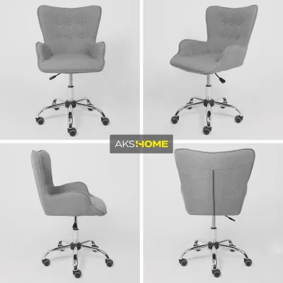 Кресло поворотное BELLA, ткань/серый_2