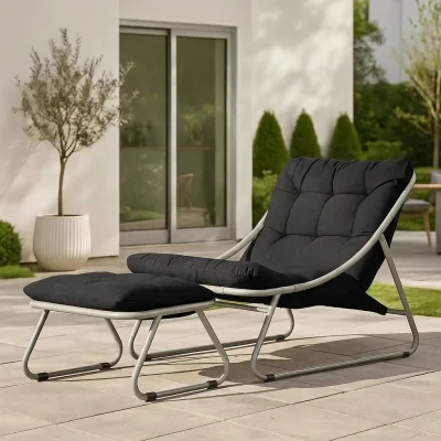 Комплект садовой мебели CHILLOUT (кресло 1шт, пуф 1шт), черный_6