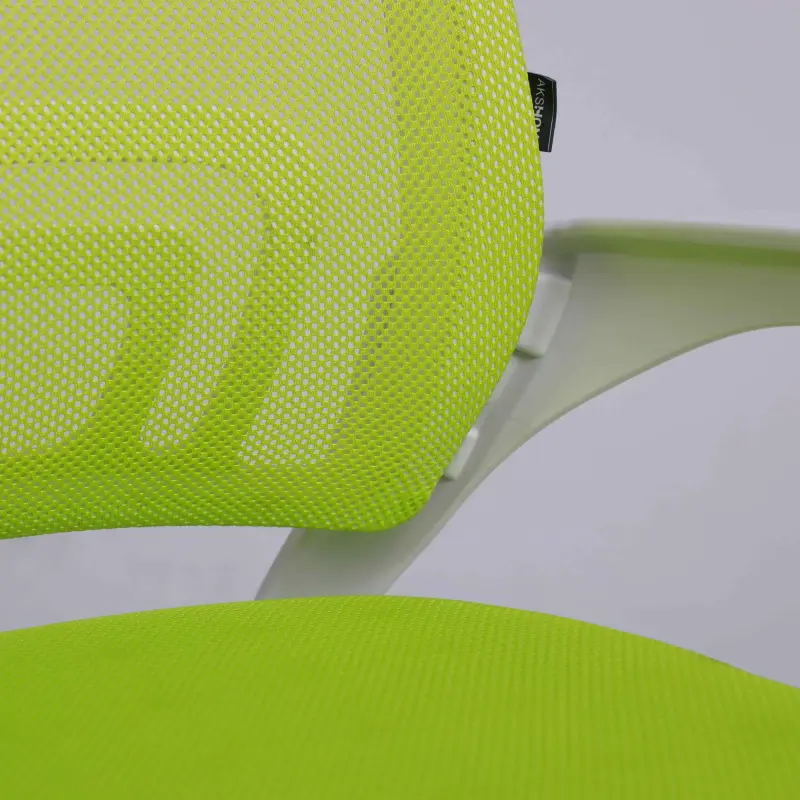Кресло поворотное RICCI NEW, WHITE (салатовый)_preview_10