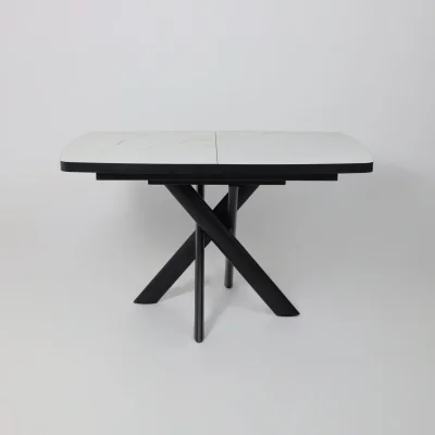 Стол LEONEL-130, раздвижной 130(165)х85, Кварцит-HPL/Черный_18