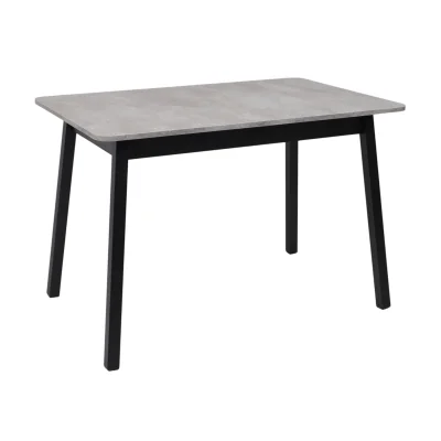 Стол TIRK RADIAL-110, раздвижной 110(142)х70, Серый сланец/Чёрный_1