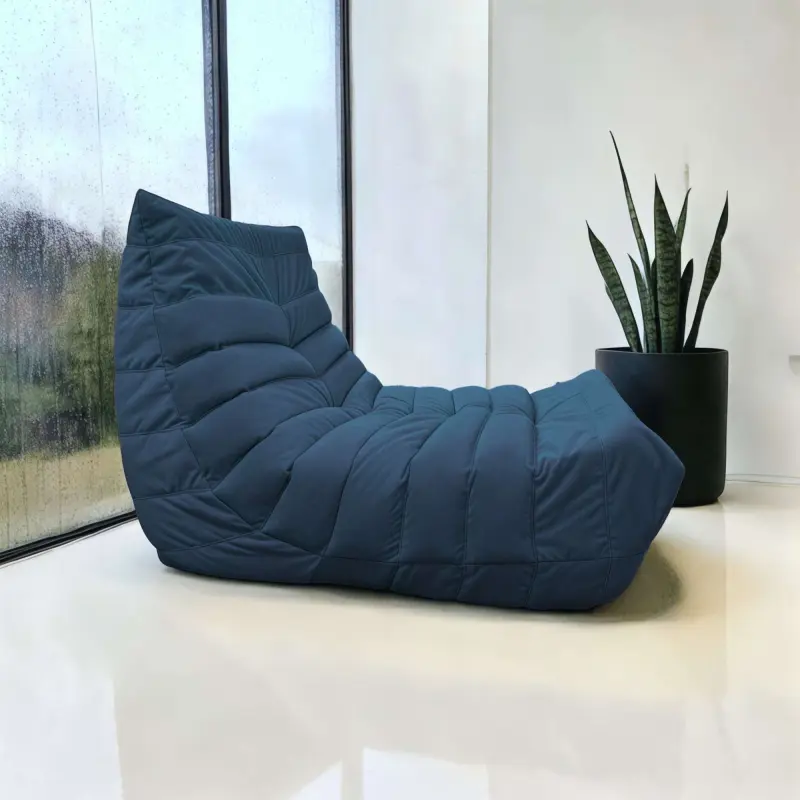 Бескаркасное кресло Француз SLIM BeanBag 70*35 / микровелюр, Джинс_preview_2
