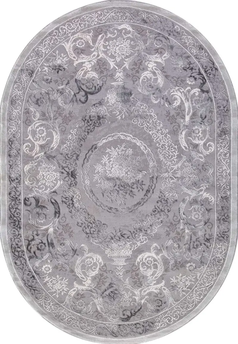 Ковер ARMINA 03760A - GREY / GREY - Овал 1.6 на 2.3_preview_2