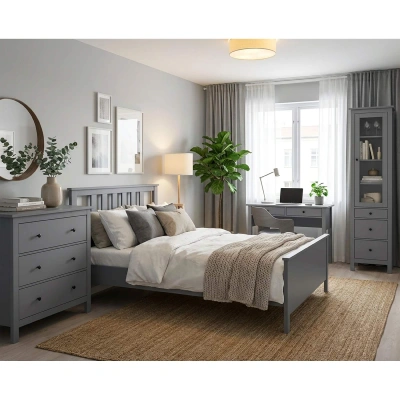 Спальня Сага, серый. Комплект №3_1