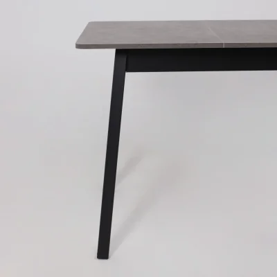 Стол TIRK RADIAL-94, раздвижной 94(126)х64, Дымчатая керамика/Чёрный_9