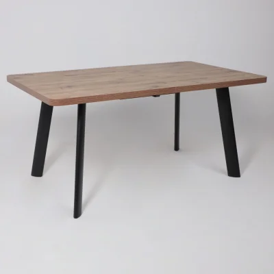 Стол LEON LUX RADIAL-180, раздвижной 180(240)х95, Дуб Веллингтон/Чёрный_6