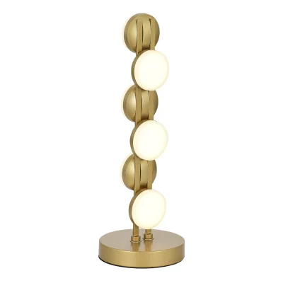 Прикроватная лампа ST-Luce золотистый/белый LED 1*12W 4000K MONRO фотография