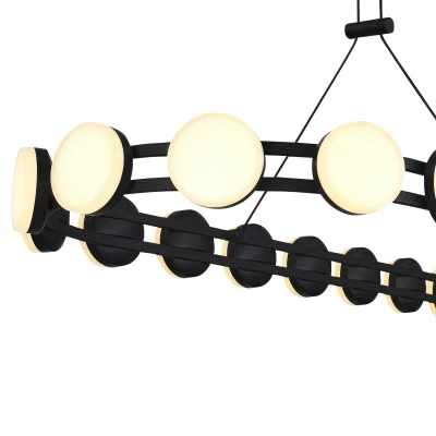 Светильник подвесной ST-Luce черный/белый LED 1*50W 4000K MONRO_5