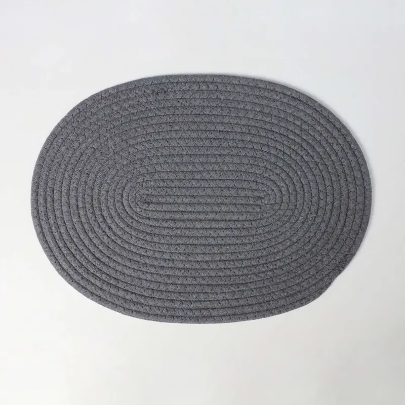 Подставка сервировочная KNOT, овальная, темно-серый, 40*30см_preview_2