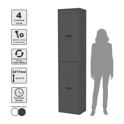 Шкаф SKILL-21 (2), антрацит_4