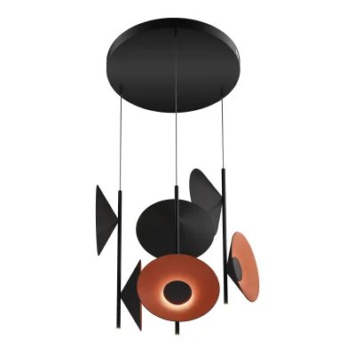 Светильник подвесной ST-Luce Черный/Оранжевый, Черный LED 9*2W 3000K SENTITO_2