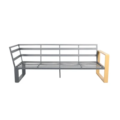 Комплект садовой мебели PIAZZA (диван 2шт, стол 1шт, скамья 1шт), серый/натуральный_8