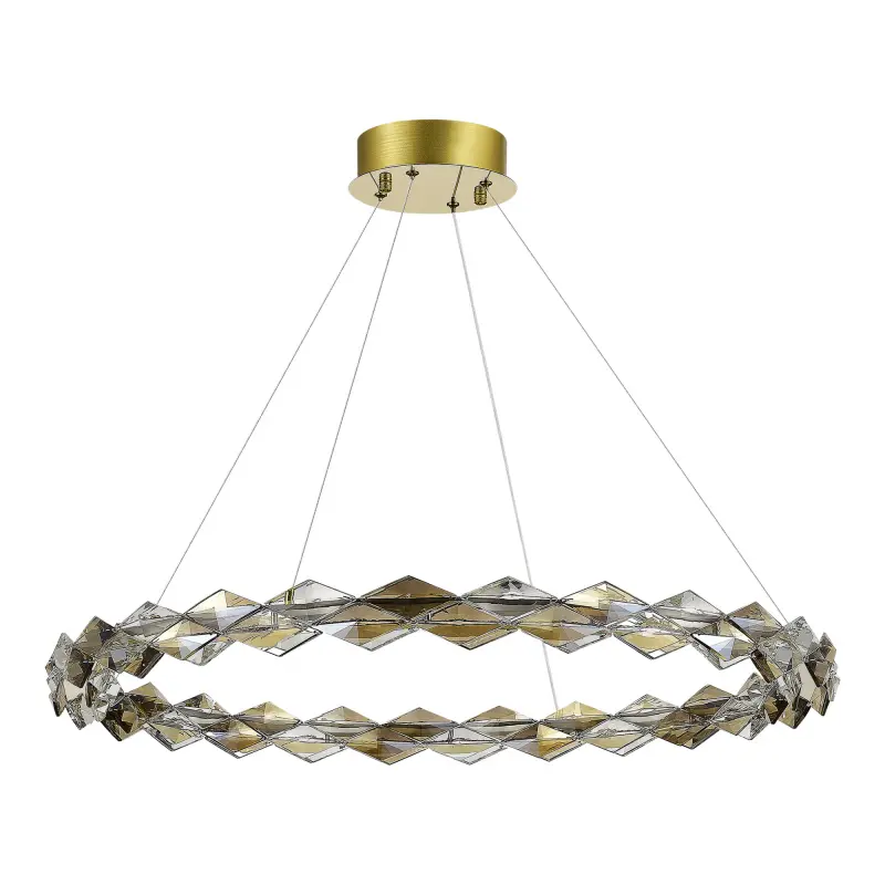 Люстра подвесная ST-Luce Золотой/Прозрачный,Янтарный LED 1*30W 3000K DIAMANTA_preview_2