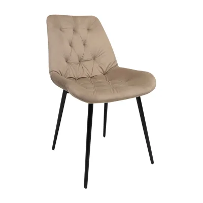 Стул AV 435, капучино бархат H-65/черный фотография