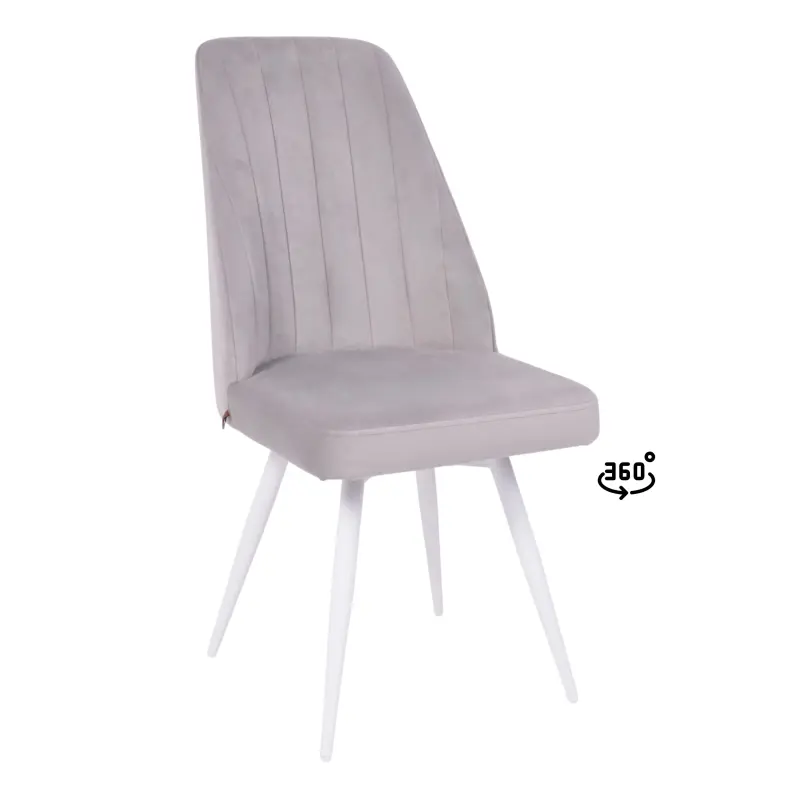 Стул LEONARD M-R1 360, d08 PLATINUM LUX\белый фотография