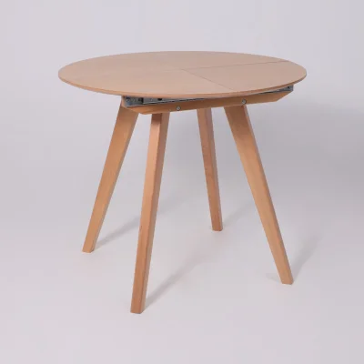 Стол ТАМУС, круглый раздвижной 870 (1160), Светлый бук без тонировки/Светлый бук_6