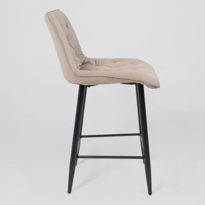 Стул барный VITO, бежевый велюр HLR-08/черный_12