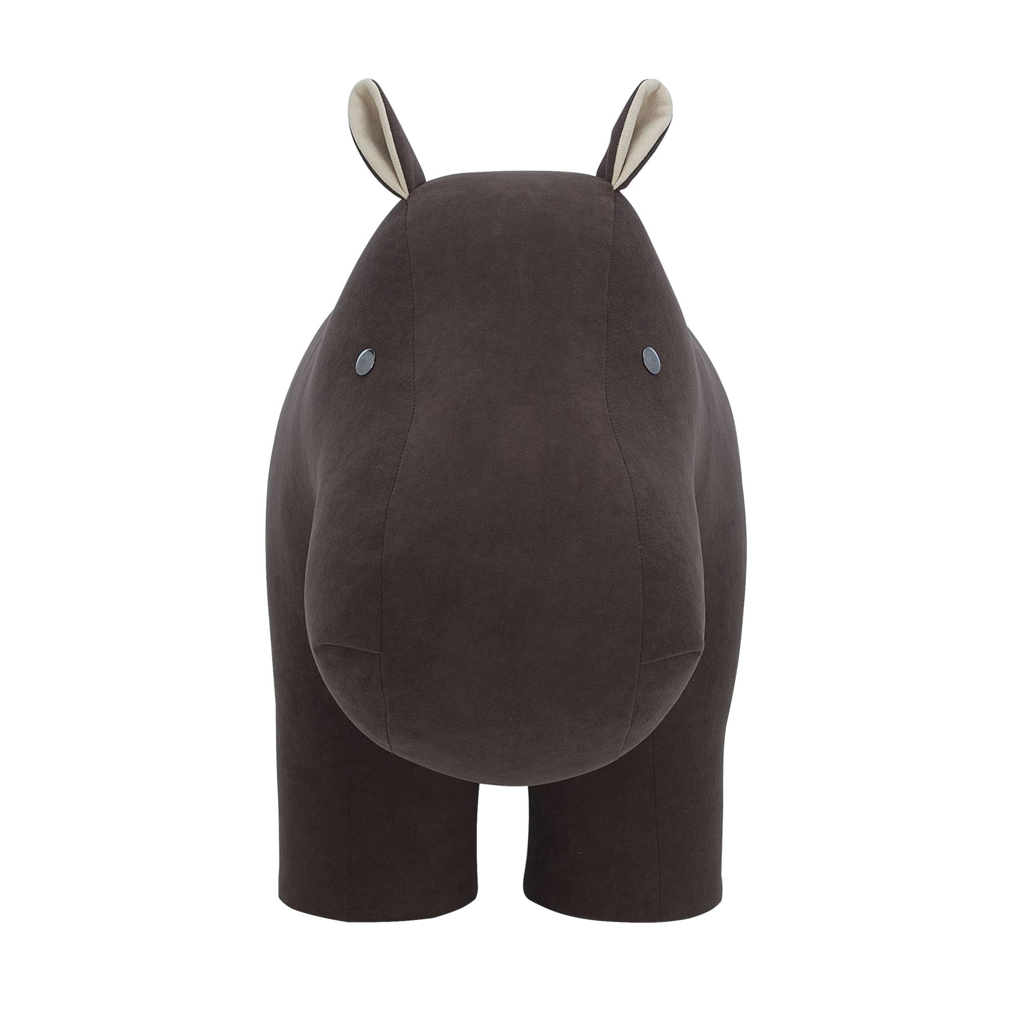 Пуф Leset Hippo, 400*900*650, велюр Omega 22 коричневый / Omega 2 бежевый_preview_2