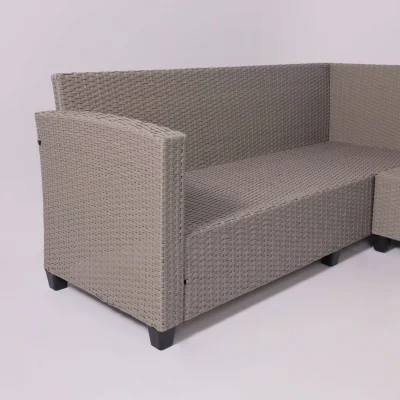 Комплект садовой мебели ROSEWOOD (диван 2шт, стол 1шт), серый_29