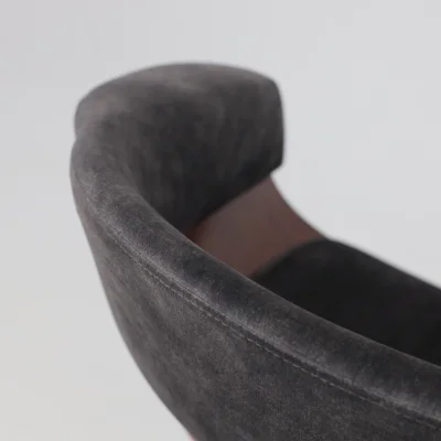 Стул барный ROSSI, велюр, темно-серый Fabb 16/черный_10