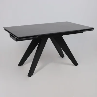 Стол AV 2122, МДФ+керамика, раздвижной 1400 (2000)*850 черный, матовый SHAKESPEARE/черный_8