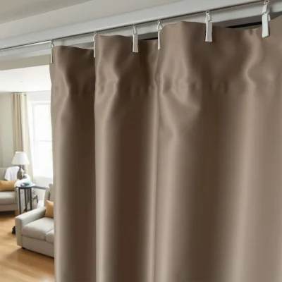 Штора "Блэкаут" 2х2,7м на универсальной ленте, цвет тёмно-бежевый (арт.SB 888-65)_7