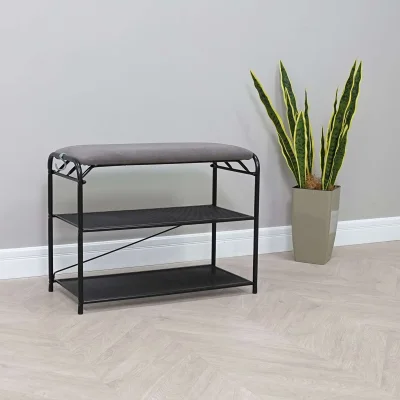 Подставка для обуви Гранада 23 НБК, (чёрный, нубук)_9