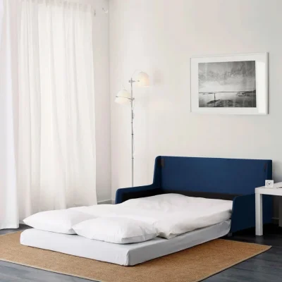 Диван-кровать ТАККА Malmo 79, синий (черные опоры)_3