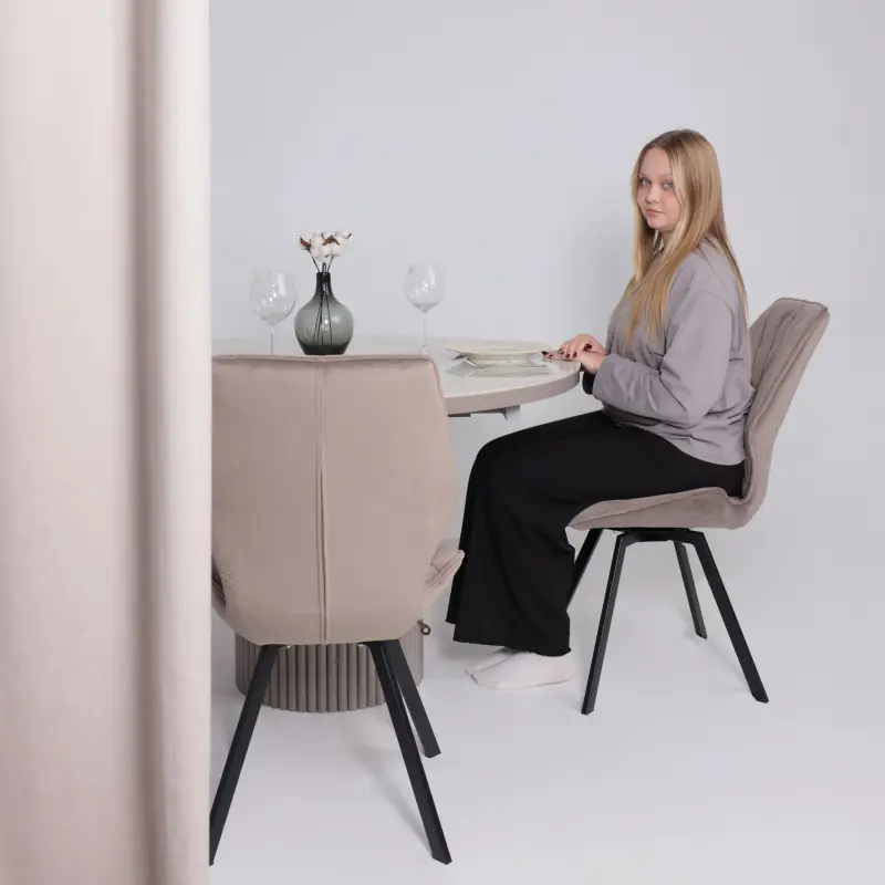 Стул Rafael M-R 360, d05 CAPPUCCINO LUX\черный_preview_2