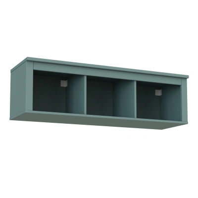 Полка навесная САГА 3 секции, темно-бирюзовая (2.08.17.150.6 RU) фотография