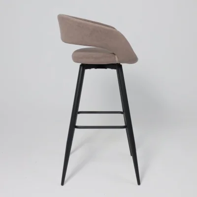 Стул барный BARNY-R 900, b05 LATTE LUX\черный_4