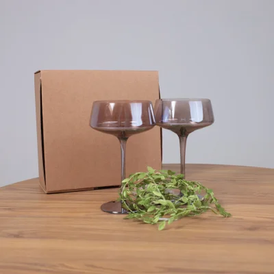 Подарочный бокс №7 (Бокал-креманка (2 шт.) + Светодиодная гирлянда + Подарочная упаковка)_8