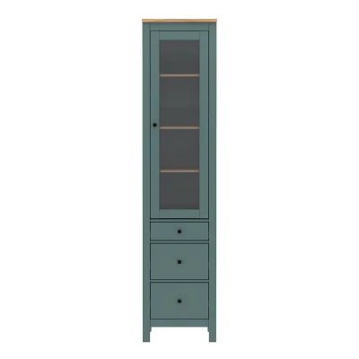 Спальня Сага, ясень + темно-бирюзовый. Комплект №3_13