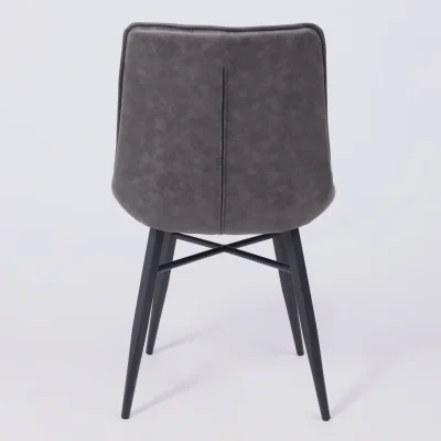 Стул Devis, винтажный серый Dallas-003/черный_8