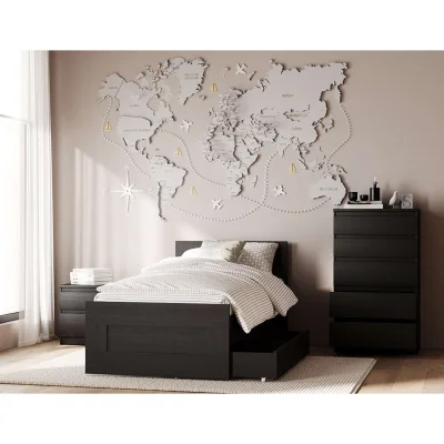 Кровать одинарная СИРИУС 90*200, дуб венге (2.02.04.170.5 RU)_2